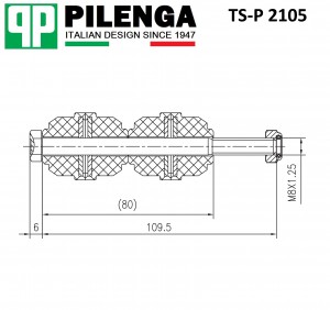 Стойка стабилизатора задняя FOCUS 1, FOCUS 2, FOCUS 3, C-MAX TS-P 2105 TSP2105 PILENGA