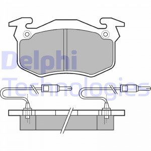 LP2070 колодки дисковые п.\ Peugeot 308 1.4/1.6 07> LP2070 DELPHI