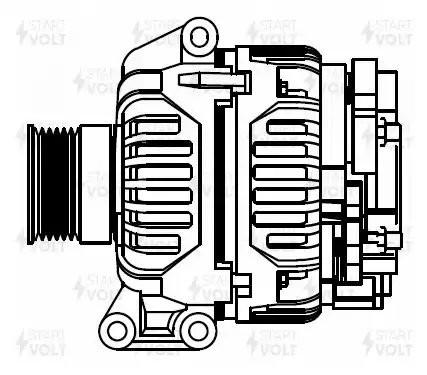 Генератор для а/м Renault Clio Symbol (00-)/Kangoo (97-) 1.4i 87A (LG 0922) LG0922 START VOLT