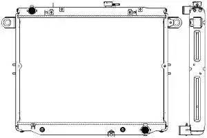 Радиатор LEXUS LX470 98-07, TOYOTA LAND CRUISER 100 98-07 34621001 34621001 SAKURA