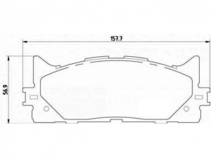 Колодки тормозные дисковые пер. TOYOTA CAMRY (V4/V5) 06 D2270H D2270H MK KASHIYAMA