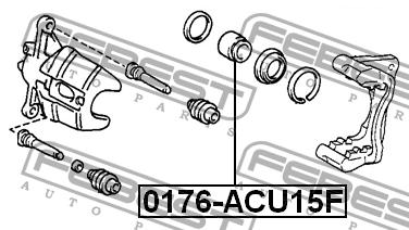 MITSUBISHI GALANT (EA) (1997-2003) 0176-ACU15F FEBEST