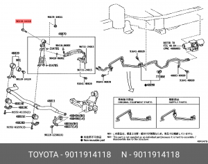 Болт с шайбой 90119-14118 90119-14118 TOYOTA