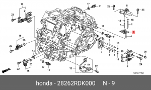 Прокладка 28262RDK000 HONDA