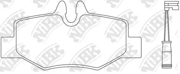 PN0407W-NIBK колодки дисковые задние!\ MB W639 Viano 3.0/3.2/2.2i 03> PN0407W NIBK