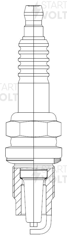Свеча STARTVOLT для а/м Lada Largus, Renault Logan (CNG/LPG), газовое оборудован VSP 0117 START VOLT