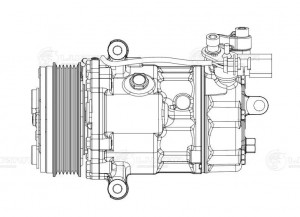 Компрессор кондиц. для ам VW Polo Sedan (15-) 1.6i [CWVA] (LCAC 1852) LCAC 1852 LUZAR