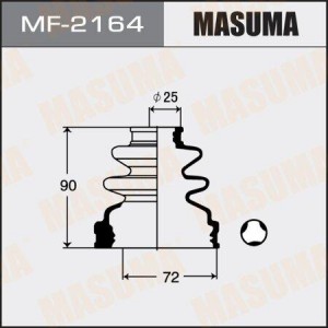 пыльник ШРУСа внутреннего!\ Toyota Corolla/Camry/Carina 1.6/2.0/GXi 4WD 87-95 MF-2164 MASUMA