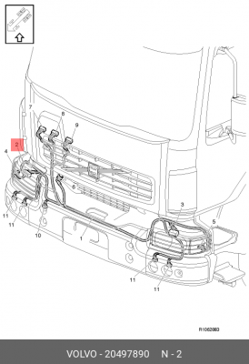Соединитель / Volvo 20497890 VOLVO
