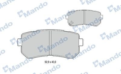 Колодки тормозные KIA Sportage (15-) задние (4шт.) MANDO MBF015963 MANDO