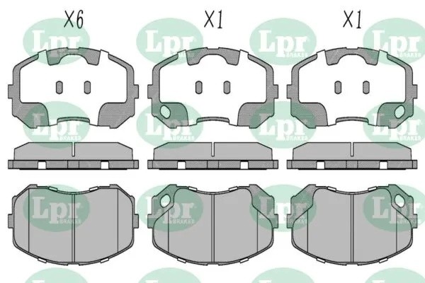 Колодки передние MITSUBISHI CANTER, FUSO 05P1613 05P1613 LPR
