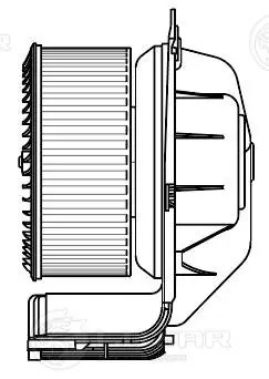 Э/вентилятор отоп. для а/м Renault Scenic II 03- LFh0903 LFH 0903 LUZAR