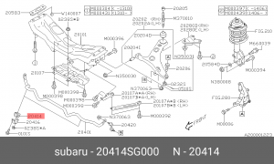 ВТУЛКА СТАБИЛИЗАТОРА 20414-SG000 20414-SG000 SUBARU