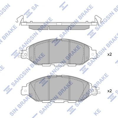 Колодки передние NISSAN MURANO III (Z52) 14-, PATHFINDER (R52) 12- SP1713 SP1713 SANGSIN