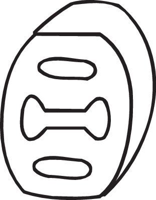Крепление глушителя FIAT BOSAL 255-854 BOSAL