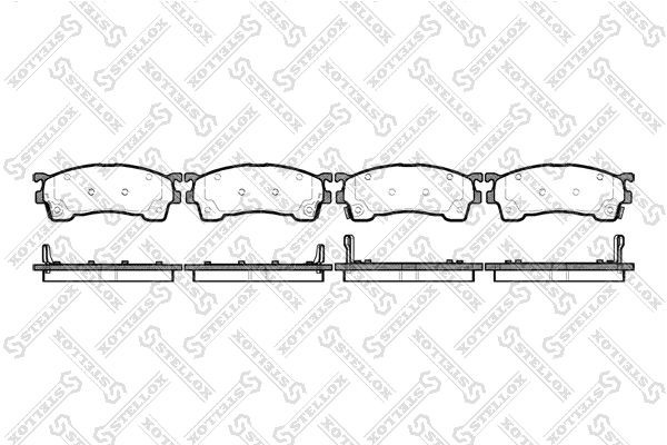колодки дисковые п.!\ FAW, Haima, Mazda 626 1.8-2.5/2.0D/Xedos6 1.6 16V/2.0 92> 426-004-SX STELLOX