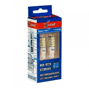 к-кт ламп! светодиодных LED T15/W16W TR5411 12V Яркость 420Lm (упаковка 2 шт.)\ 1009596 XENITE