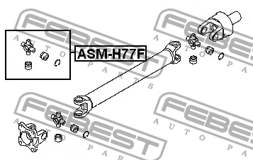 Крестовина карданного вала 25x65 ASM-H77F ASM-H77F FEBEST