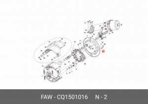 Болт FAW J6,J6L (24-) стопора OE CQ1501016 FAW