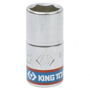 головка торцевая! стандартная шестигранная 1/4', 8 мм\ 233508M KING TONY