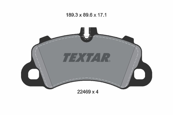 Колодки тормозные PORSCHE Macan (14-18) передние (4шт.) TEXTAR 2246901 TEXTAR