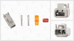 Разъём 2х контактный (ответная часть 7804427)(комплектация: 2-pin, фиксатор, упл 7804424 TE PARTS