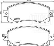 Колодки торм. Subaru XV (17-) диск. перед. (PF 4017) PF4017 TRIALLI