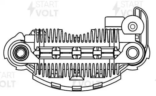 Мост диодный генератора для а/м Suzuki SX4 (06-) 1.6i/Swift III (05-) 1.3i/1.5i  VDB 2504 START VOLT