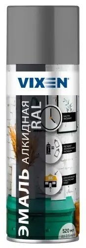 Краска серая аэрозоль 520мл VIXEN VX17040 VIXEN