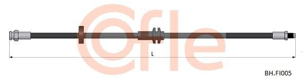 шланг тормозной передний! L=515\ Peugeot Boxer, Citroen Jumper, Fiat Ducato 06> 92BHFI005 COFLE