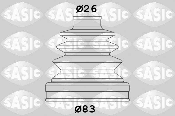 к-кт пыльника ШРУСа наружного!\ Hyundai Santa Fe/Sonata/XG 2.0-2.5 98> 1906017 SASIC