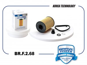 Масляный фильтр 26350-2S000 BR.F.2.68 Sonata DN8 19-, K5 DL3 19-,Tucson NX4 2.5L BR.F.2.68 BRAVE