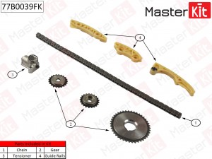 OPEL VECTRA C (2002>) цепь+ 3 напр + натяжитель + 3 звезды 77B0039FK MASTER KIT