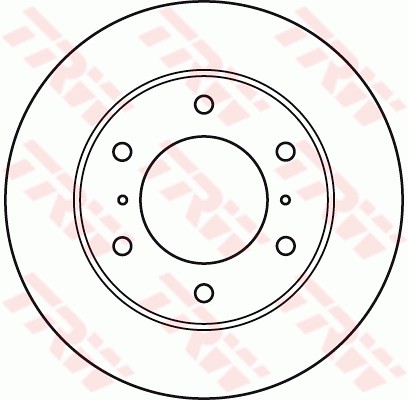 Диск тормозной передний MITSUBISHI PAJERO III-IV DF4870 DF4870 TRW