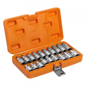 Набор головок 1/2" (19 предметов) "AIRLINE" (TORX E10-E24 и со вставками TORX T2 ATBS33 AIRLINE