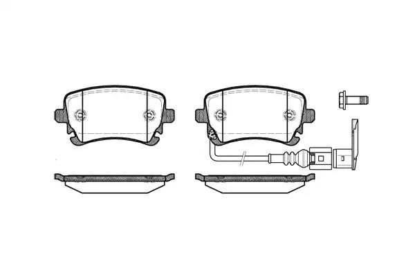 897 11 FVR1644=897 11=908 011B-SX !колодки дисковые з.\ VW T5/Caravelle 2.0i/3.2 089711 REMSA