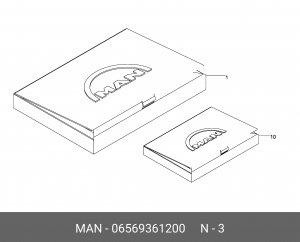 кольцо уплотнительное! \MAN 06569361200 MAN