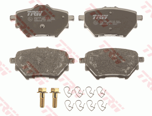 Колодки задние PEUGEOT 308 II (для диска 268мм) GDB2036 GDB2036 TRW