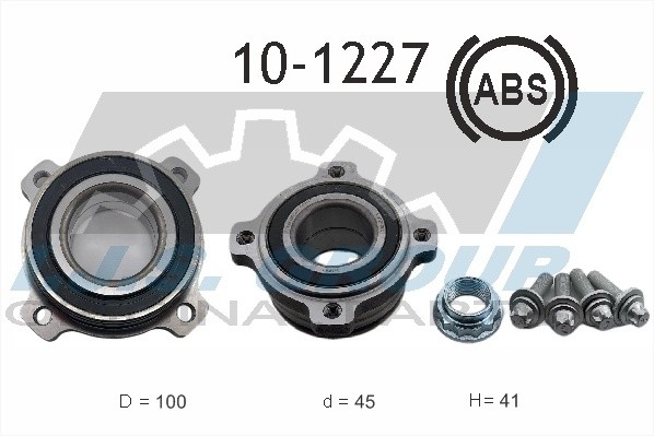 к-кт подшипника ступицы! задней в сборе со ступицей\ BMW E39 all 95> 101227 IJS GROUP