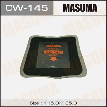 заплатка кордовая! 1шт. 135x115mm 3 слоя корда\ CW145 MASUMA