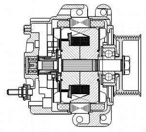 Генератор для а/м Scania 5-series (P/G/R/T-series) (04-) с дв. DC12/DC13 100А (L LG 2811 START VOLT