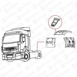 крепление крыла заднего!(р) \RVI New Premium PRM515 COVIND