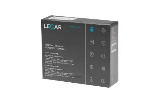 Колодка тормозная передняя ВАЗ Largus (8 кл), RENAULT Logan (к-т 4 шт) LECAR017090501 LECAR