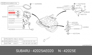 ПРОКЛАДКА ФИЛЬТРА ТОПЛИВНОГО 42025AE020 42025AE020 SUBARU