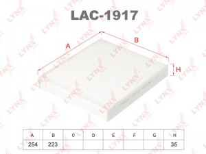Фильтр салона LAC-1917 LYNXAUTO