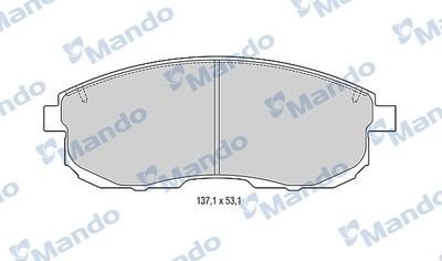 Колодки тормозные NISSAN Teana J31,Maxima A32,J30 передние (4шт.) MANDO MBF015001 MANDO