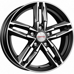 КиК Sayan 16.0 / 6.0J PCD 5x114.30 ET 50.00 ЦО 67.10 Литой / Черный с полированн 76665 K K