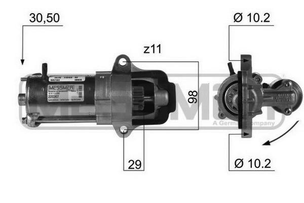 Стартер FORD MONDEO III 220367 220367 ERA