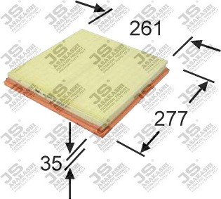 Фильтр воздушный BMW 5 (F07,F10),7 (F01,F02),X3 (F25),X4 (F26),X5 (E70,F15),X6 ( A0290 JS ASAKASHI