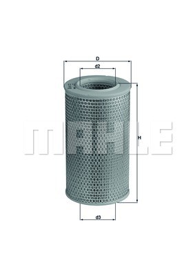 Фильтр воздушный FIAT Ducato (02-) (2.3 JTD) г.Елабуга (07-) MAHLE LX611 MAHLE KNECHT